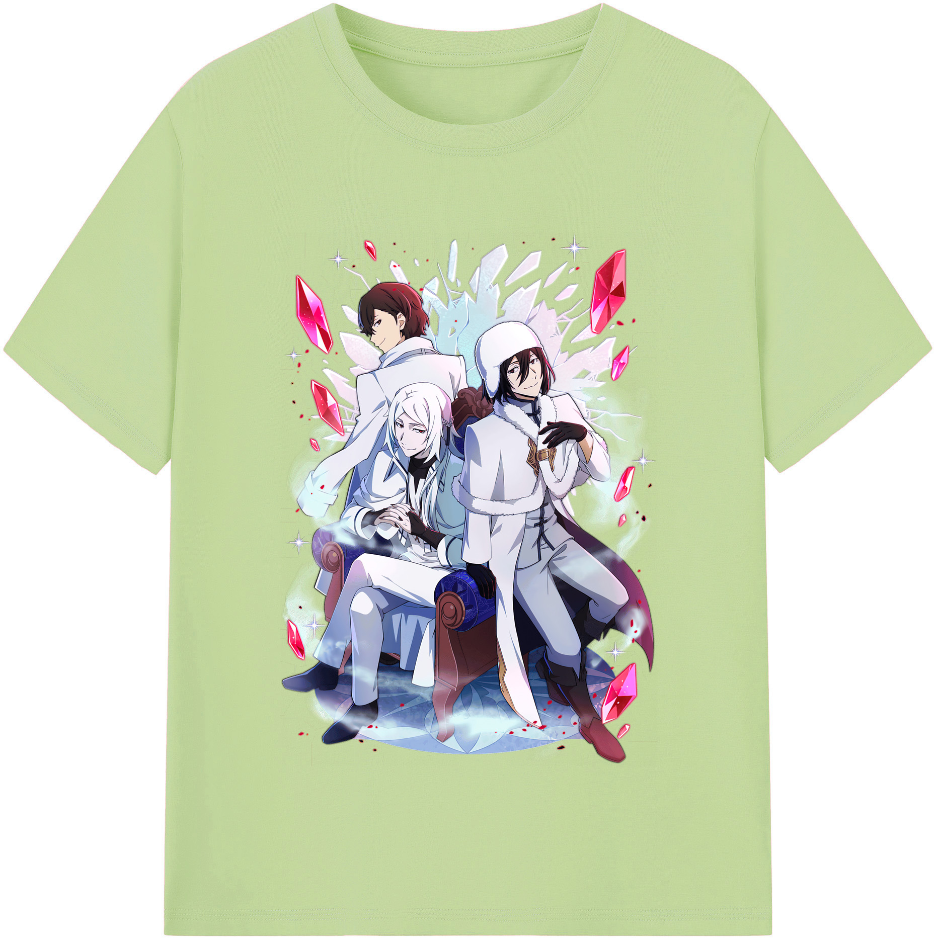 （画像用） 文豪ストレイドッグス Bungo Stray Dogs 綿100％半袖Tシャツ（フロントプリント）